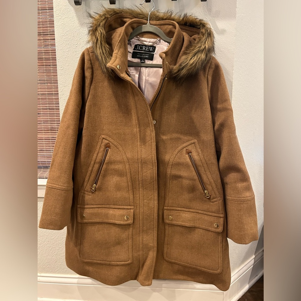 J crew chateau parka in Italian stadium cloth - wool